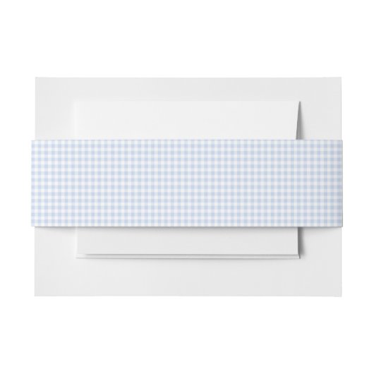 Blue Gingham Invitation Bly Band (Vorderseite Beispiel)