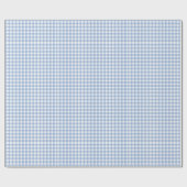 Blue Gingham Kariert Geschenkpapier (Flach)