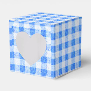 Blue Gingham kariert Gevor Box Geschenkschachtel