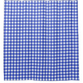 Blue Gingham Karo Duschvorhang (Vorderseite)