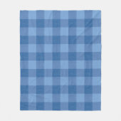 Blue Gingham Karo Fleecedecke (Vorderseite)