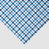 Blue Gingham Karo Seidenpapier (Ausschnitt)