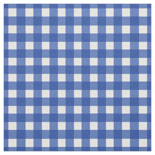 Blue Gingham Karo Stoff (Muster)