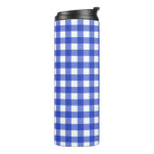 Blue Gingham Karo Thermosbecher (Nach links gedreht)