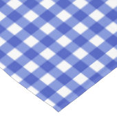 Blue Gingham Karo Tischdecke (Schrägansicht)