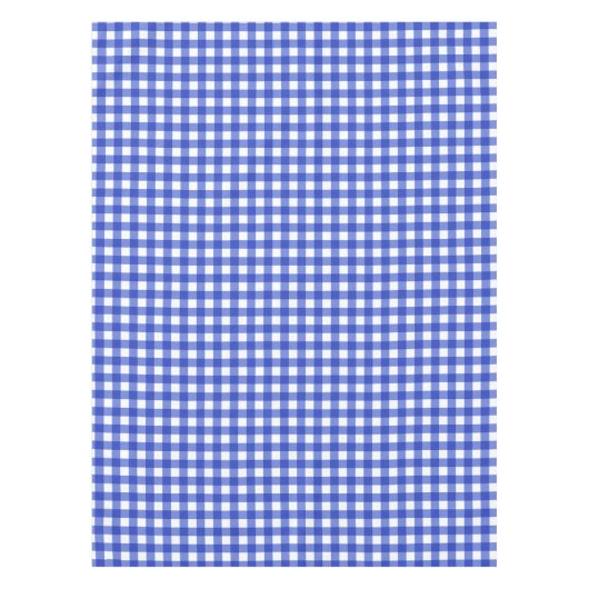 Blue Gingham Karo Tischdecke (Vorderseite)