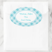 Blue Gingham Kitchen Stickers (Tasche)