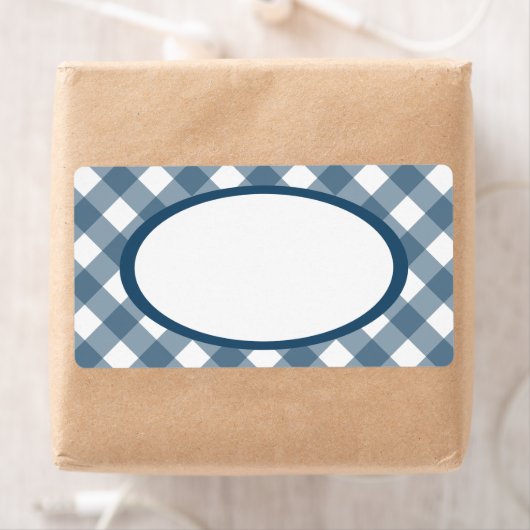 Blue Gingham Labels (Insitu)