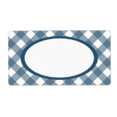 Blue Gingham Labels (Vorne)