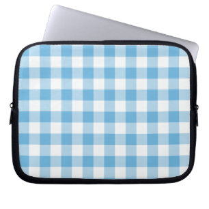 Blue Gingham Laptopschutzhülle
