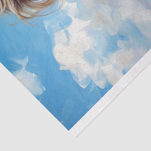 Blue Gingham Maternity | Soft Country Découpage Seidenpapier (Ausschnitt)