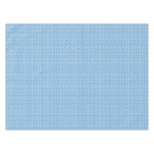Blue Gingham mit Paw Prints Picnic Tischdecke (Vorderseite (Horizontal))