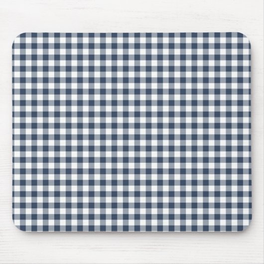 Blue Gingham Mousepad (Vorne)