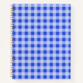 Blue Gingham Notebook Notizblock (Vorderseite)