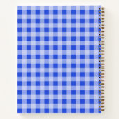 Blue Gingham Notebook Notizblock (Rückseite)