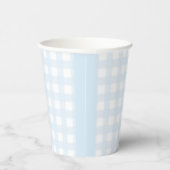 Blue Gingham Paper Cup Pappbecher (Rechts)