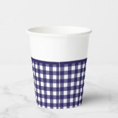 Blue Gingham Paper Cup Pappbecher (Rechts)