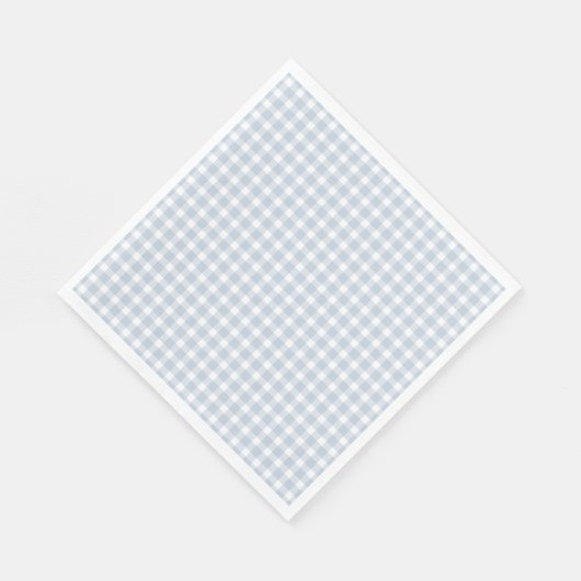 Blue Gingham Paper Napkins Serviette (Ecke)