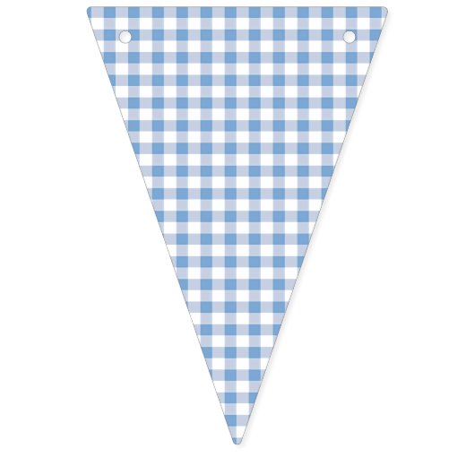 Blue Gingham Party Picnic Bunting Banner (Zweite Fahne)