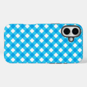 Blue Gingham Pattern Case-Mate iPhone Hülle (Rückseite (Horizontal))