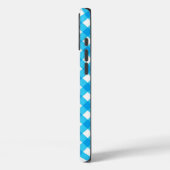 Blue Gingham Pattern Case-Mate iPhone Hülle (Rückseite / Links)