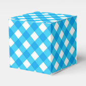Blue Gingham Pattern Geschenkschachtel (Vorderseite)