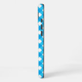 Blue Gingham Pattern iPhone Hülle (Linke Seite)