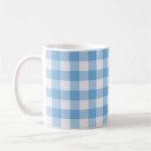 Blue Gingham Pattern Kaffeetasse (Links)