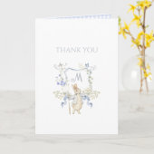 Blue Gingham Peter das Rabbit Baby Showe Vielen Da Karte (Gelbe Blume)