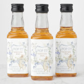 Blue Gingham Peter die Rabbit Baby Dusche MUTED BL Alkoholflaschenetikett (Flaschen)