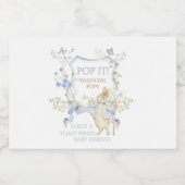 Blue Gingham Peter die Rabbit Baby Dusche MUTED BL Alkoholflaschenetikett (Einzelnes Label)