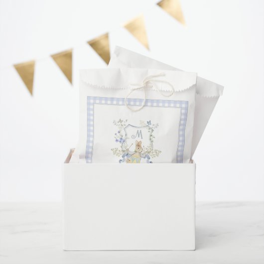 Blue Gingham Peter die Rabbit Baby Dusche MUTED BL Geschenktütchen (Party)