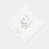 Blue Gingham Peter die Rabbit Baby Dusche MUTED BL Serviette (Ecke)