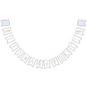 Blue Gingham Peter die Rabbit Baby Dusche MUTED BL Wimpelkette (Alle)