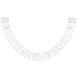 Blue Gingham Peter die Rabbit Baby Dusche MUTED BL Wimpelkette