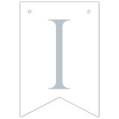 Blue Gingham Peter die Rabbit Baby Dusche MUTED BL Wimpelkette (Dritte Fahne)