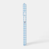 Blue Gingham Phone Case iPhone 16 Hülle (Linke Seite)