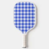 Blue Gingham Pickleball Schläger (Rückseite)