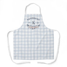 Blue Gingham Pink Floral