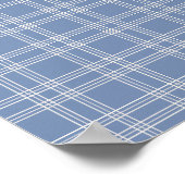 Blue Gingham Poster (Ecke)