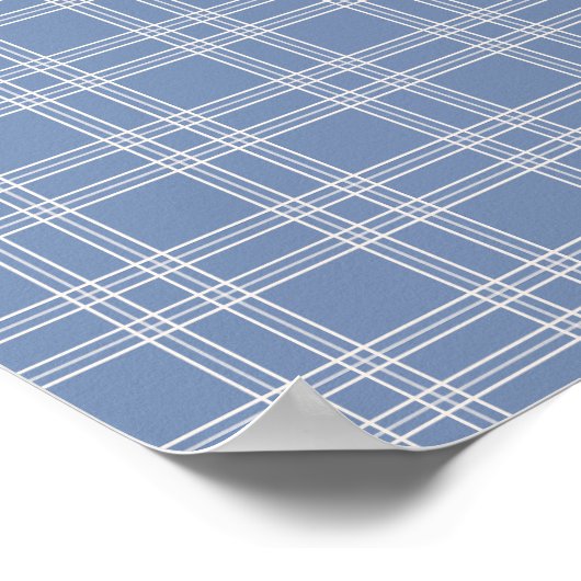 Blue Gingham Poster (Ecke)