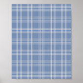 Blue Gingham Poster (Vorne)