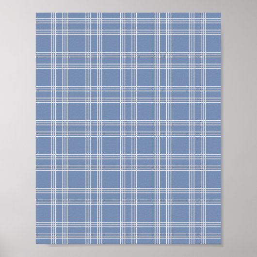 Blue Gingham Poster (Vorne)