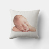 Blue Gingham Rocking Horse Baby Boy Birth Pillow Kissen (Rückseite)