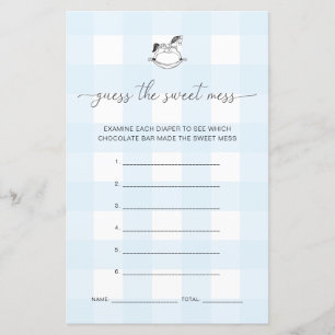 Blue Gingham Rocking Horse rät das Schlamassel