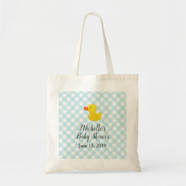 Blue Gingham Rubber Duckie Baby Duckie Tragetasche