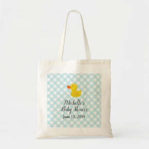 Blue Gingham Rubber Duckie Baby Duckie Tragetasche