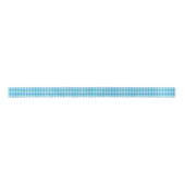 Blue Gingham Satin Ribbon Satinband (Vorderseite)