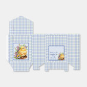 Blue Gingham Schachbrett Birthday Party Geschenkschachtel (Ungefaltet)