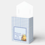 Blue Gingham Schachbrett Birthday Party Geschenkschachtel (Geöffnet)